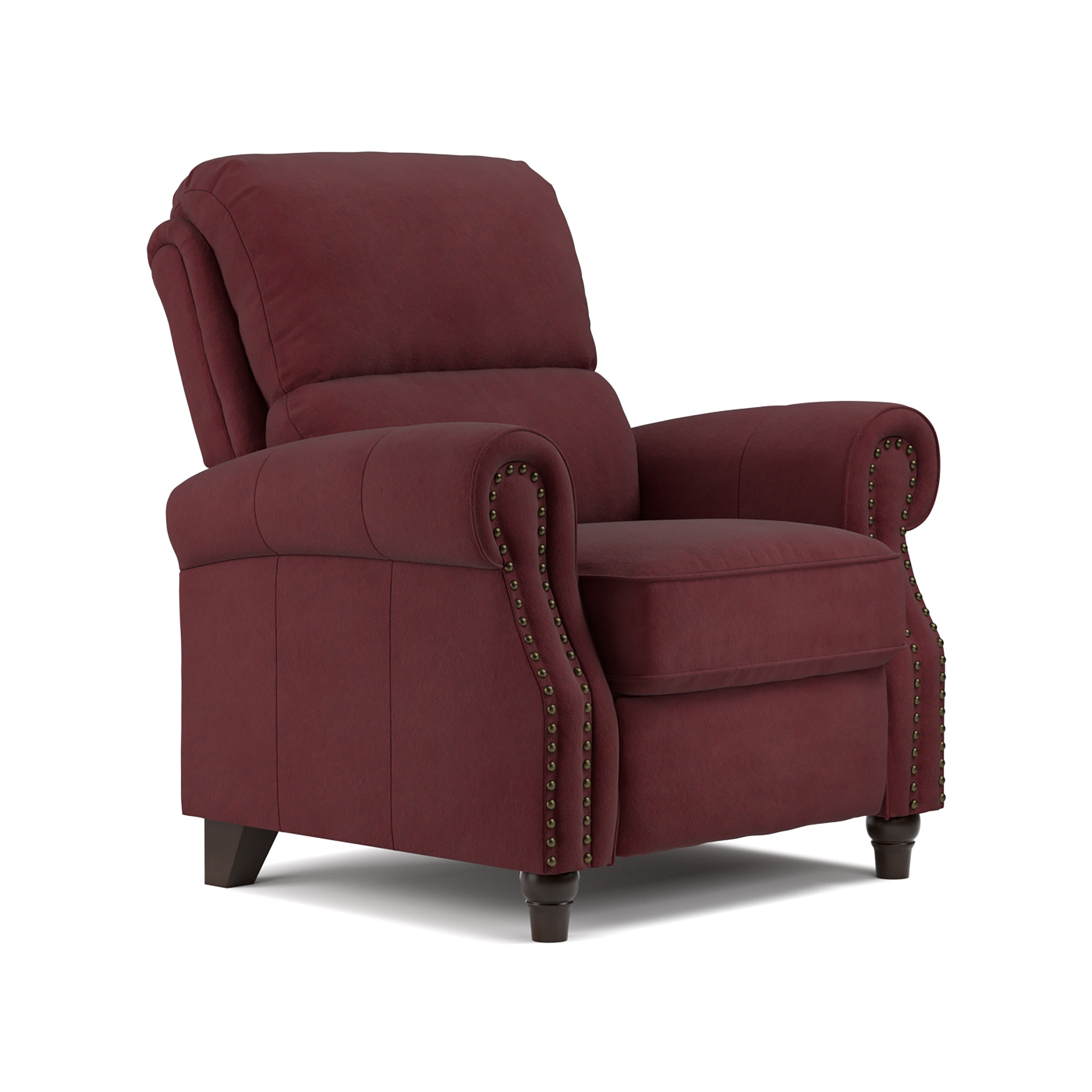 Shop ProLounger Burgundy Red Pebbles Suede Push Back Recliner Chair - Free Shipping On Orders 