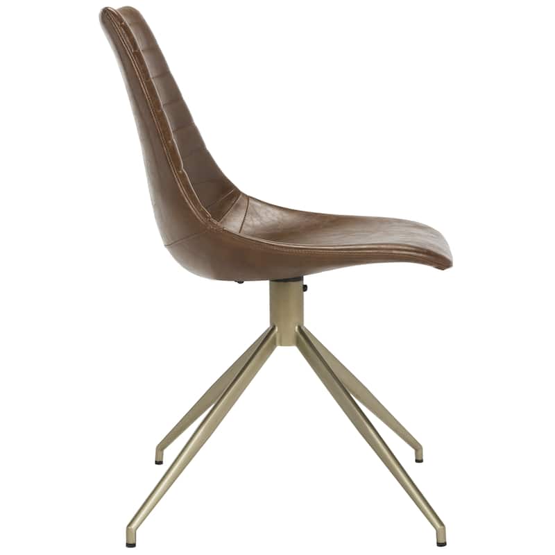 SAFAVIEH Lynette Mid-Century Modern Swivel Dining Chair (Set of 2) - 27.5" x 27.5" x 34"