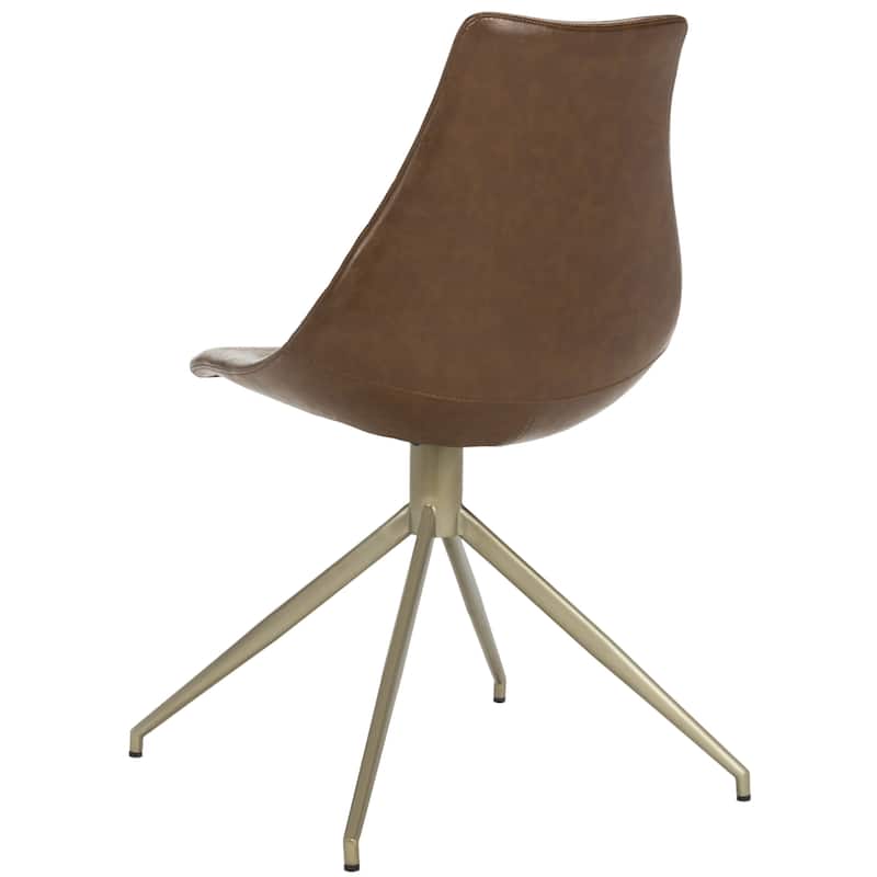 SAFAVIEH Lynette Mid-Century Modern Swivel Dining Chair (Set of 2) - 27.5" x 27.5" x 34"