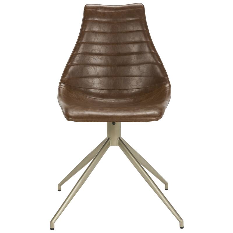 SAFAVIEH Lynette Mid-Century Modern Swivel Dining Chair (Set of 2) - 27.5" x 27.5" x 34"