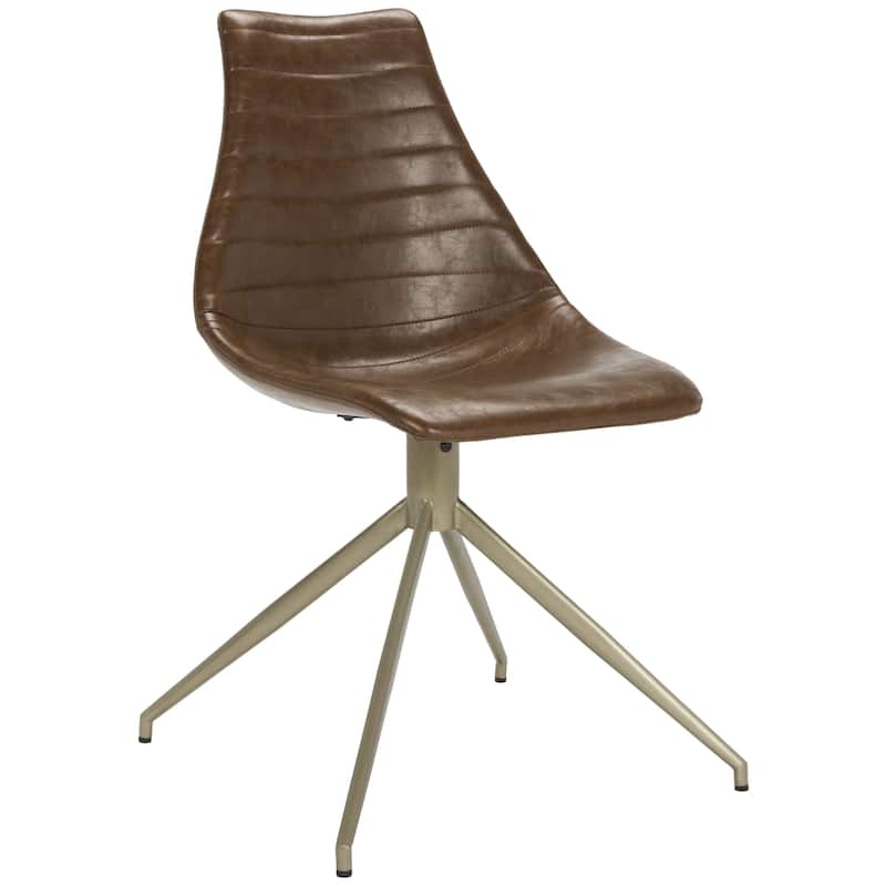 SAFAVIEH Lynette Mid-Century Modern Swivel Dining Chair (Set of 2) - 27.5" x 27.5" x 34"