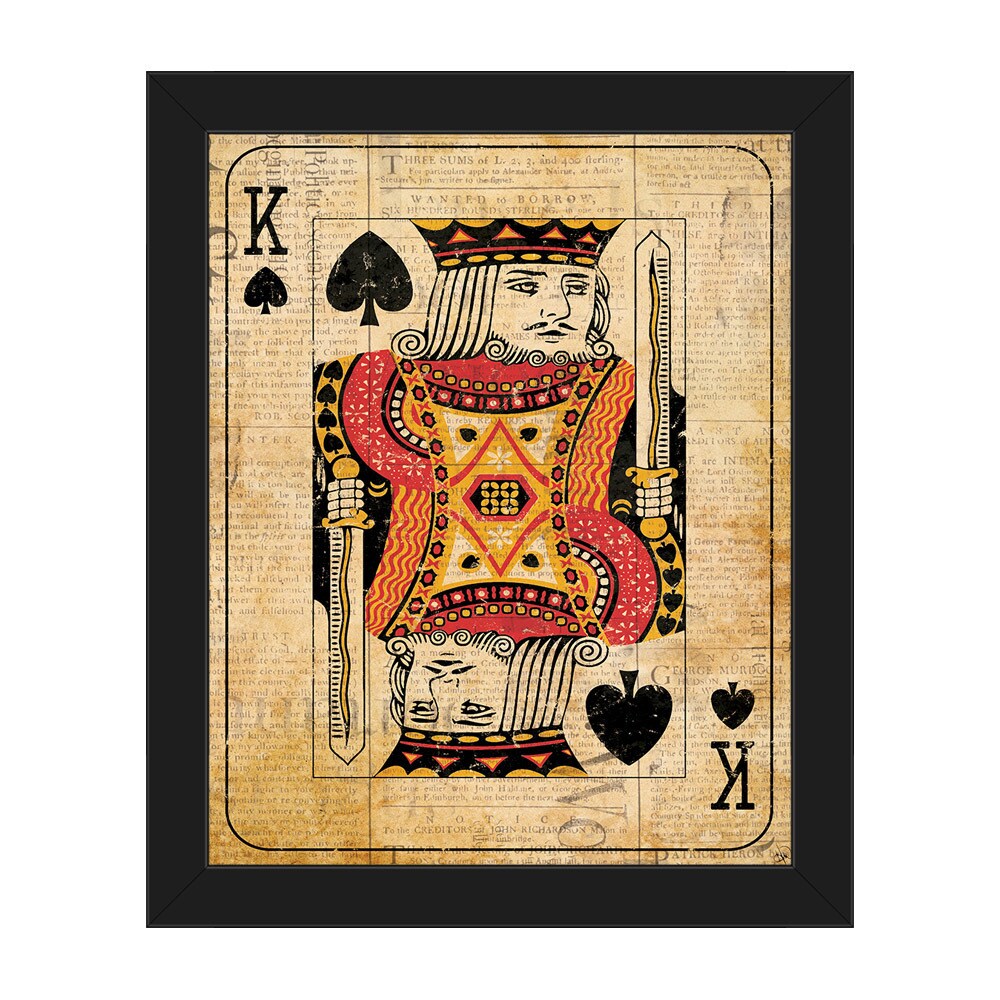 playing card framed wall art
