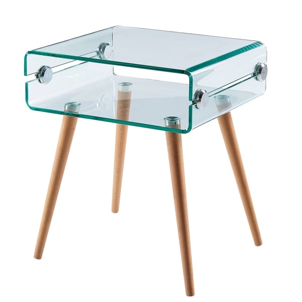 Versanora - Cassetto Glass End Table