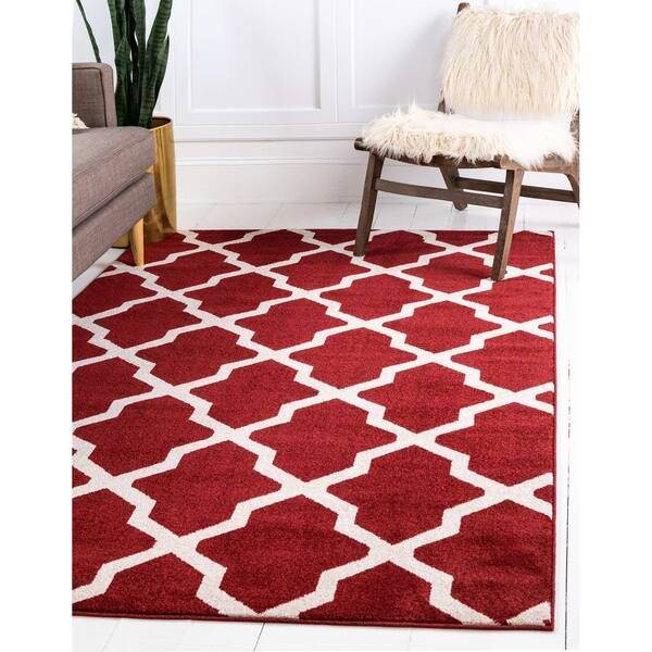 Unique Loom San Antonio Trellis Area Rug On Unique Loom San Antonio Trellis