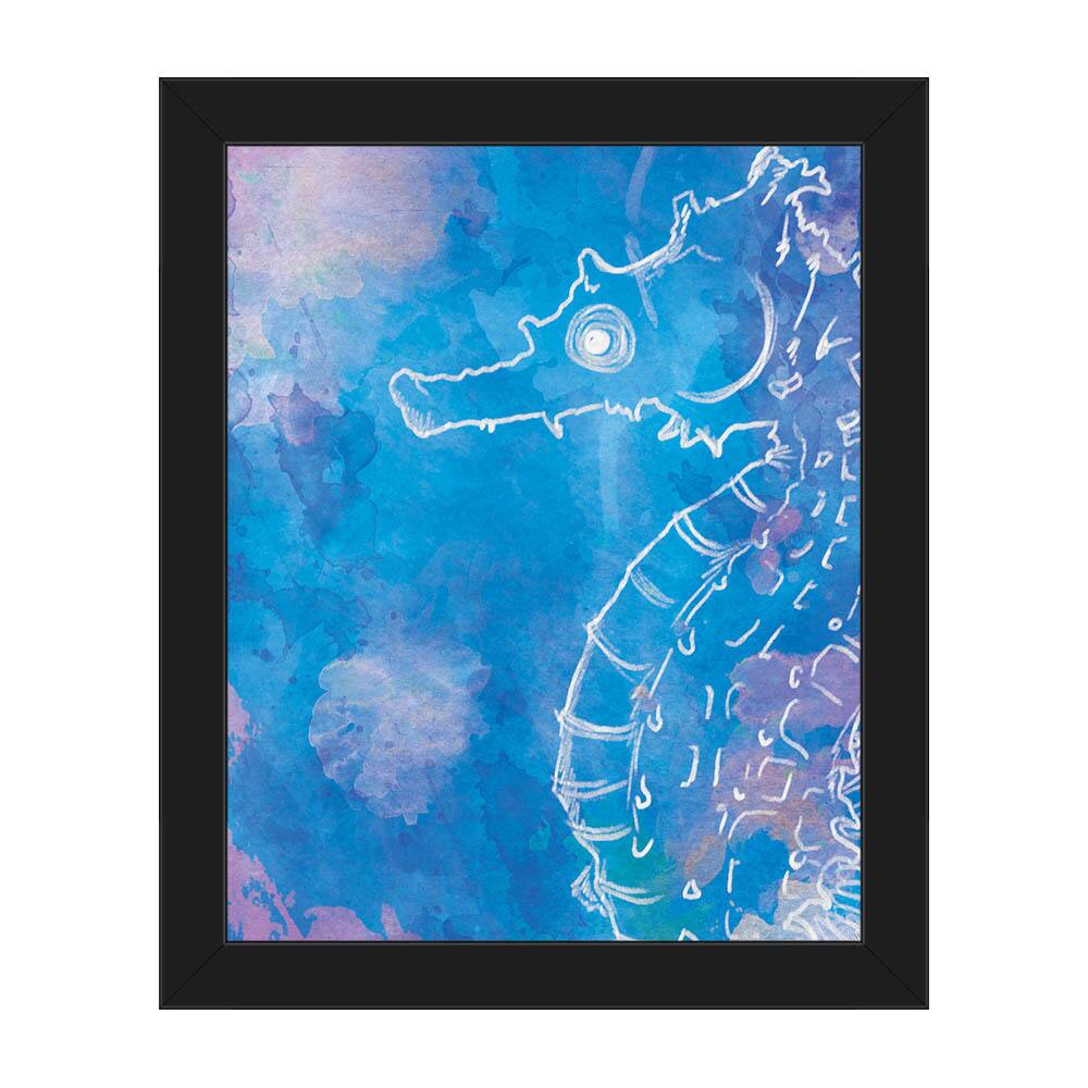 Seahorse Dream Framed Canvas Wall Art Print