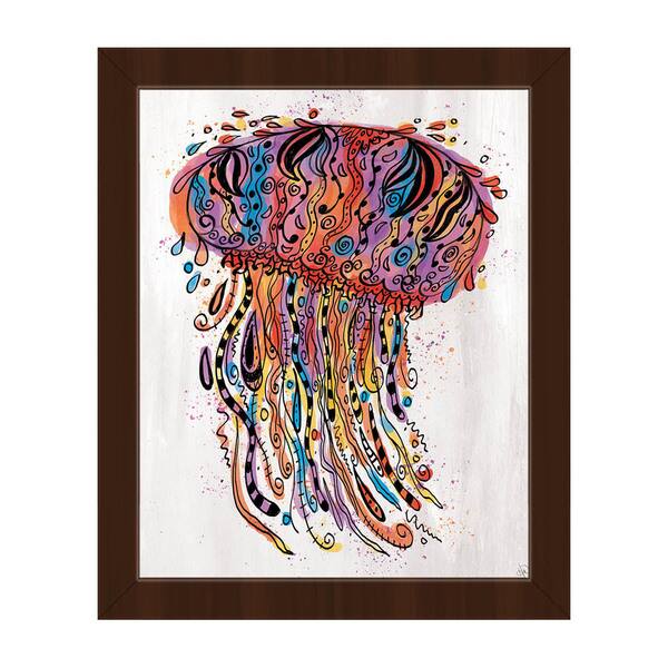 Colorful Jellyfish Framed Canvas Wall Art Print Bed Bath & Beyond