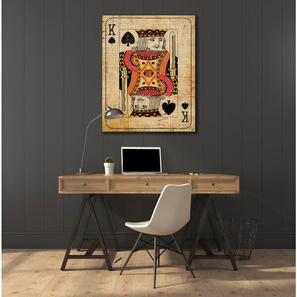Home Decor Set Of Ace Playing Cards 5 Piece Canvas Print Wall Art Podh Com Br