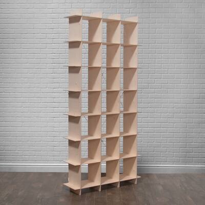 Tall Modern Storage Cube Bookcase