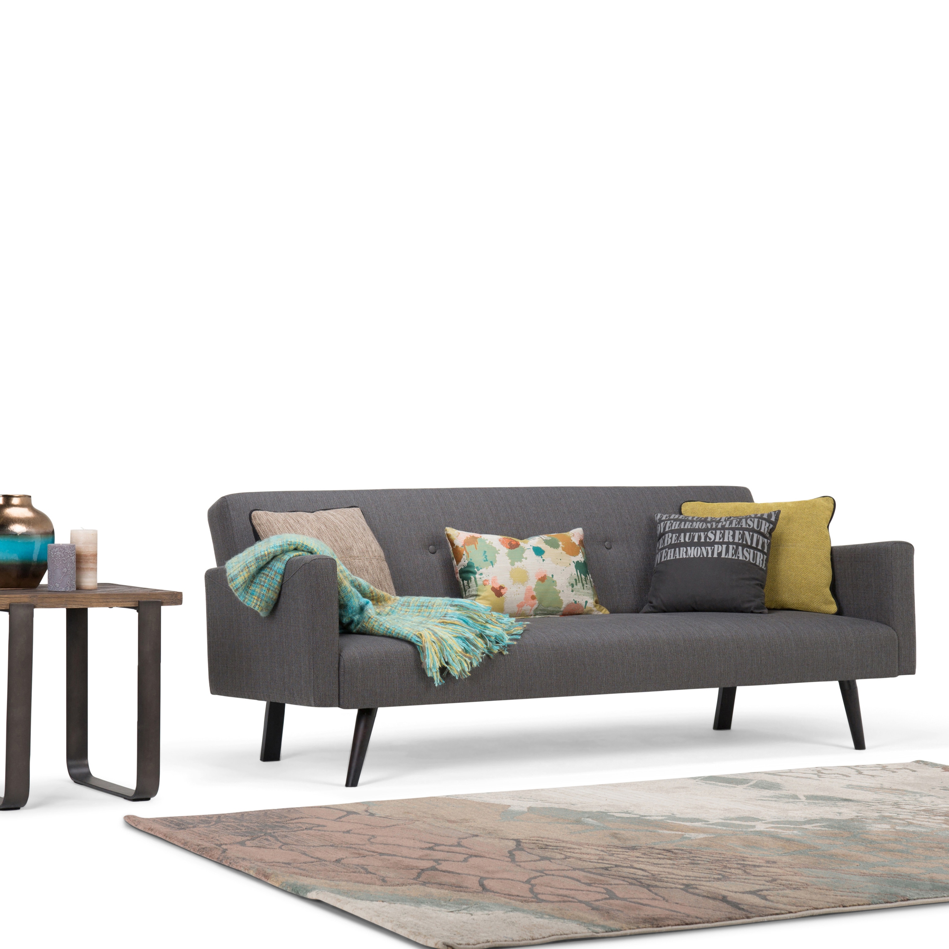 WYNDENHALL Trevor Transitional 77 inch Wide Sofa Bed - 76.8"W x 29.5"H x 33.5"D