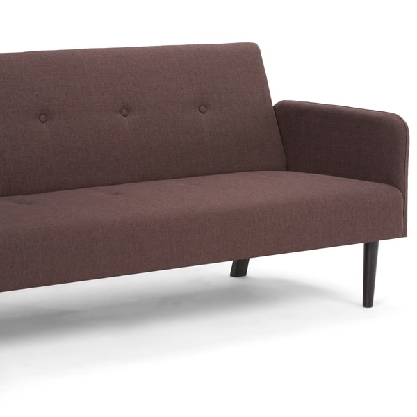 Wyndenhall Hudson Transitional 74 Inch Wide Sofa Bed In Maroon Brown Linen Look Fabric W X 30 1 H 33 D 16326622 74 Inch Wide Sofa Bed