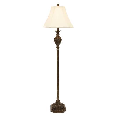 Roland Carved Resin Floor Lamp