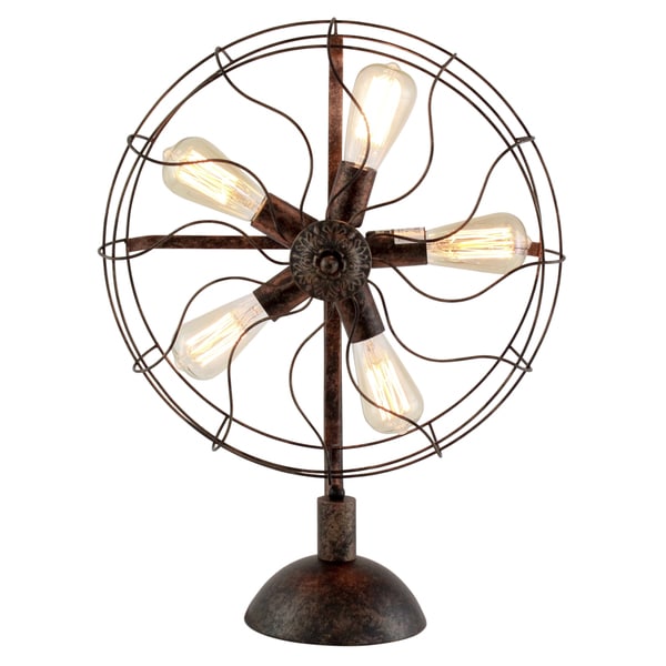 Hughes Industrial Fan Table Lamp