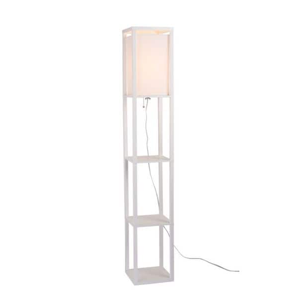 Porch Den Shetland 62 75 Inch White Faux Wood Square Floor Lamp 23600667 White Faux Wood Square Floor Lamp
