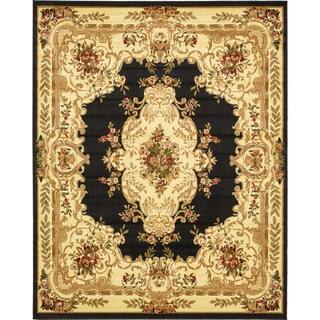 Indoor Victorian Rugs Area For Less Versailles Medallion Black Area Rug 8 X