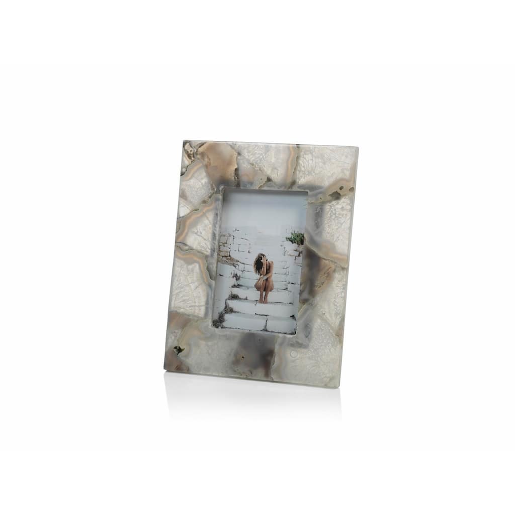 "Preto" 4" x 6" Agate Picture Frame