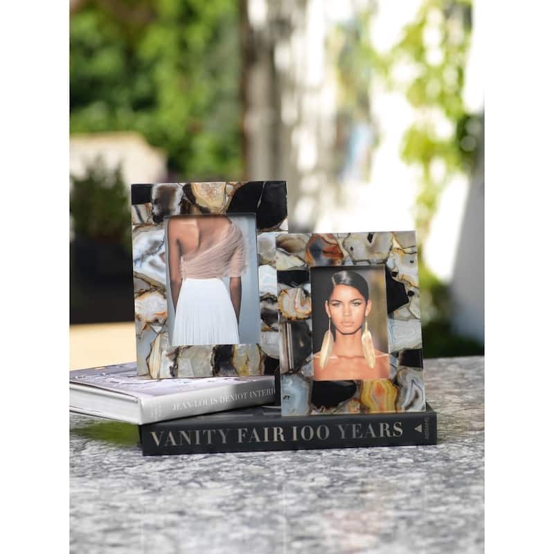 "Bahia" 4" x 6" Agate Picture Frame