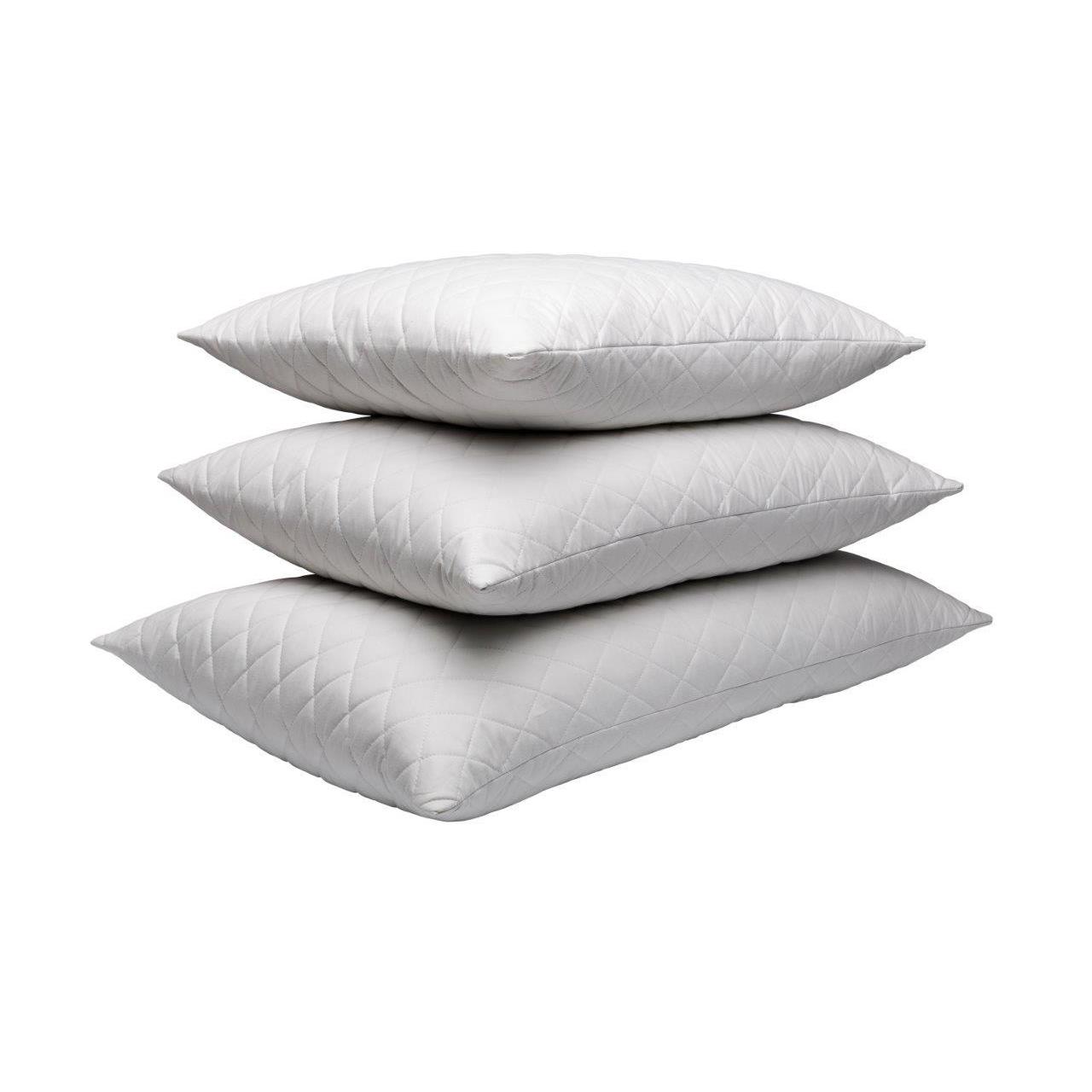 quilted feather pillow