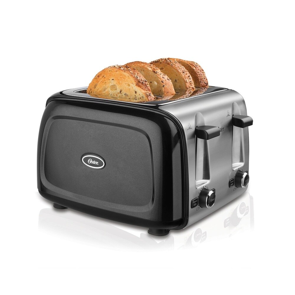 Oster Oster 4 Slice Long Slot Toaster in Red from Bed