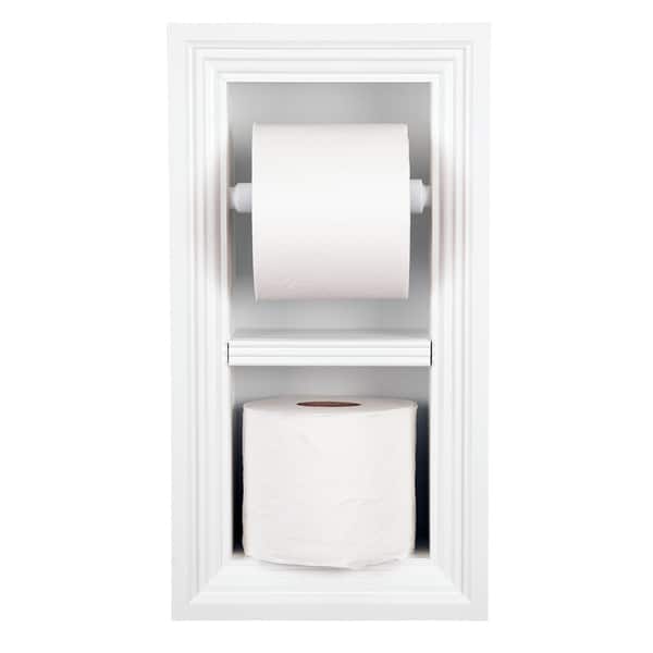 Brushed Nickel Recessed Toilet Paper Holder Wall Mounted Toilet