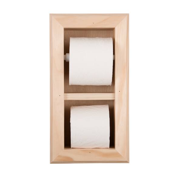 solid wood recessed in wall bathroom