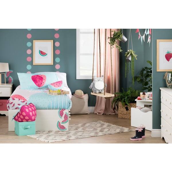 Shop Dreamit Pink And Turquoise Watermelons And Dots Twin 5 Piece