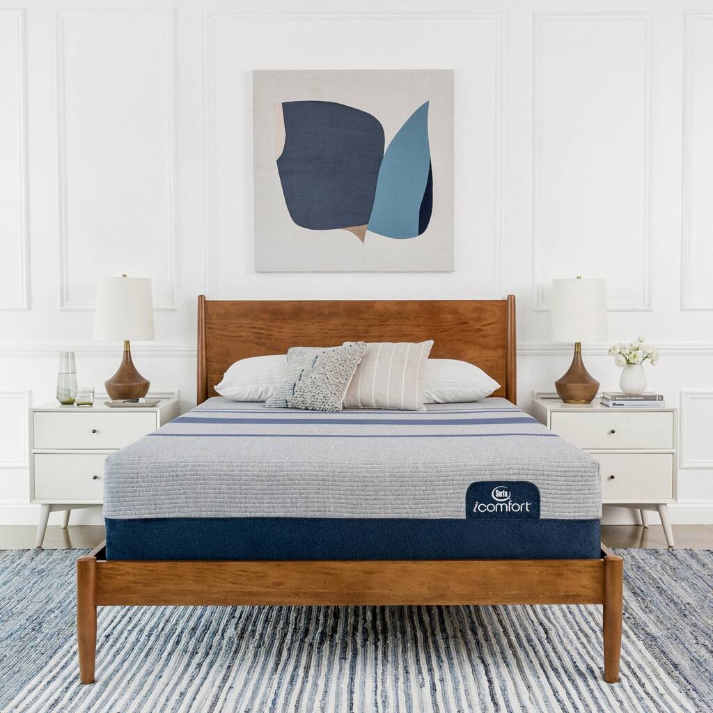 Serta iComfort Blue Max 1000 13-inch Cushion Firm Gel Memory Foam Mattress Set