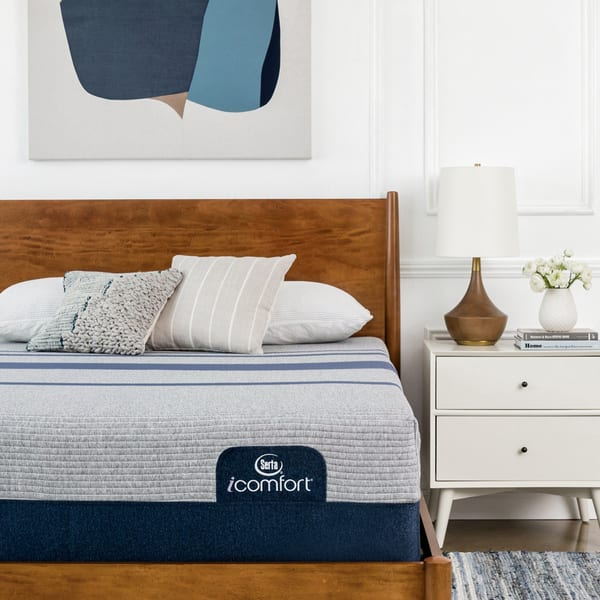 Shop Serta Icomfort Blue Max 1000 13 Inch Cushion Firm Gel Memory Foam Mattress Set Overstock 16341369