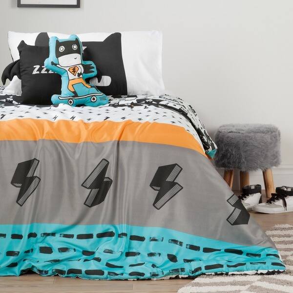 Shop South Shore Dreamit Black And White Superheroes Twin 4 Piece
