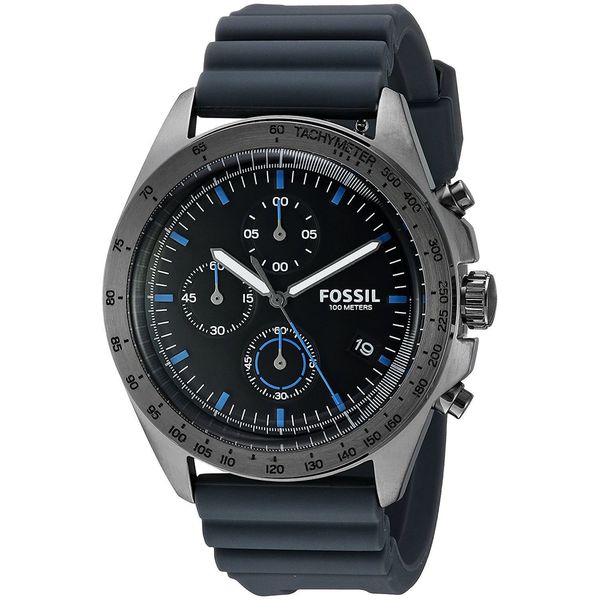 fossil men's silicone watch