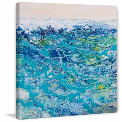'Ocean 3' Painting Print on Wrapped Canvas - Multi-Color