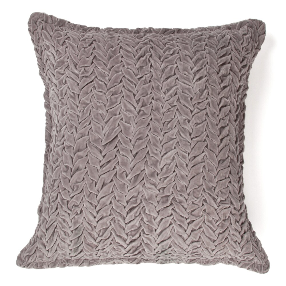 Cottage Home Allie Grey Khaki Light Blue Cotton Decorative Throw Pillow On Sale Bed Bath Beyond 16341900