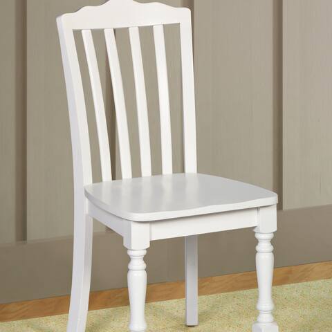 Hillsdale Furniture Lauren Chair in White Finish - 36.63"H x 17"W x 17"D