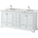preview thumbnail 1 of 15, Deborah 72-inch Double Bathroom Vanity, No Mirrors