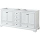 preview thumbnail 3 of 15, Deborah 72-inch Double Bathroom Vanity, No Mirrors White, Chrome Trim, No Top