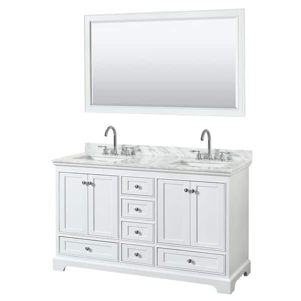 Wyndham Collection Deborah 60 Inch Double Bathroom Vanity Deborah 60 Inch Double Bathroom Vanity