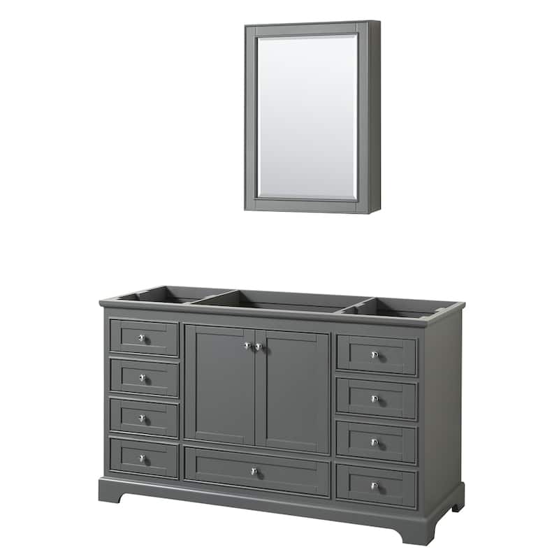 Deborah 60-inch Single Bathroom Vanity, Medicine Cabinet