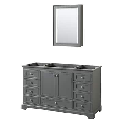 Deborah 60-inch Single Bathroom Vanity, Medicine Cabinet