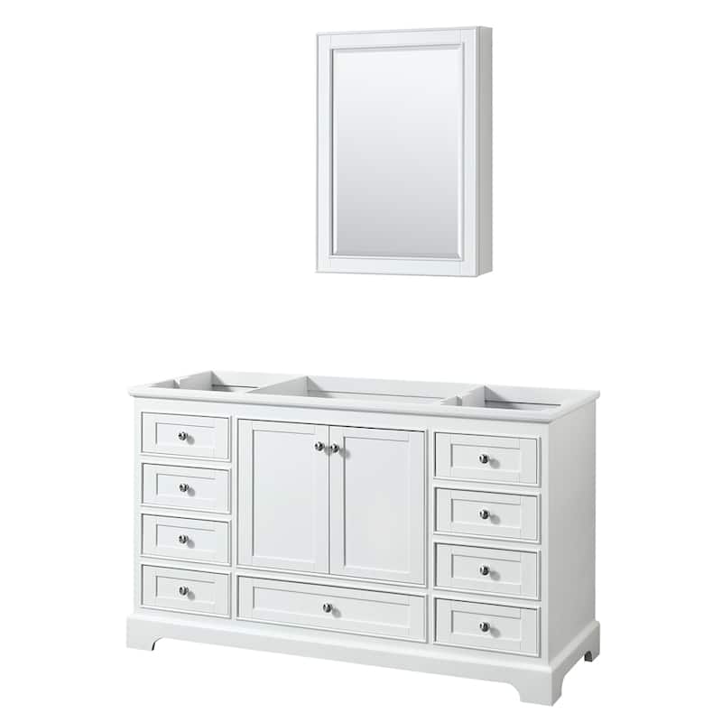 Deborah 60-inch Single Bathroom Vanity, Medicine Cabinet