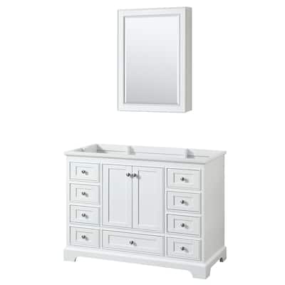 Deborah 48-inch Single Bathroom Vanity, Medicine Cabinet