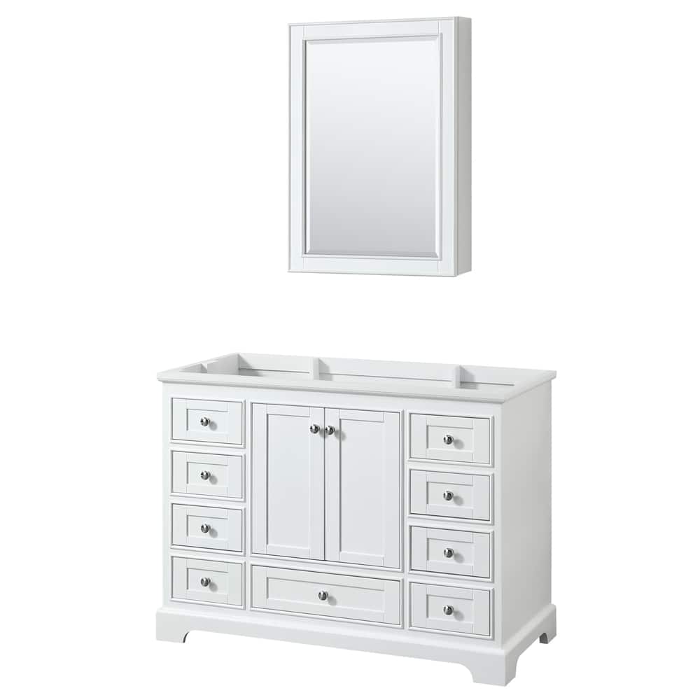 Deborah 48-inch Single Bathroom Vanity, Medicine Cabinet
