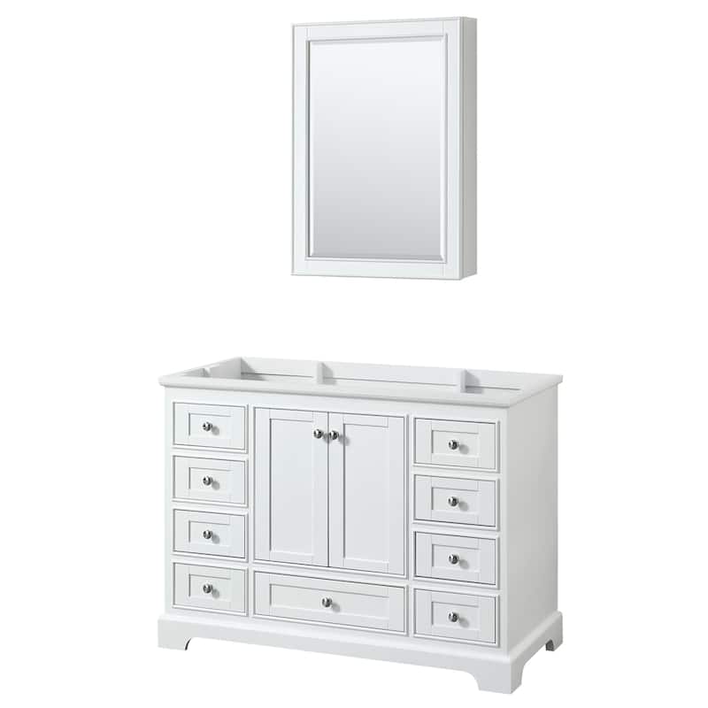 Deborah 48-inch Single Bathroom Vanity, Medicine Cabinet