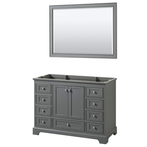 Deborah 48inch Single Bathroom Vanity, 46inch Mirror Bed Bath