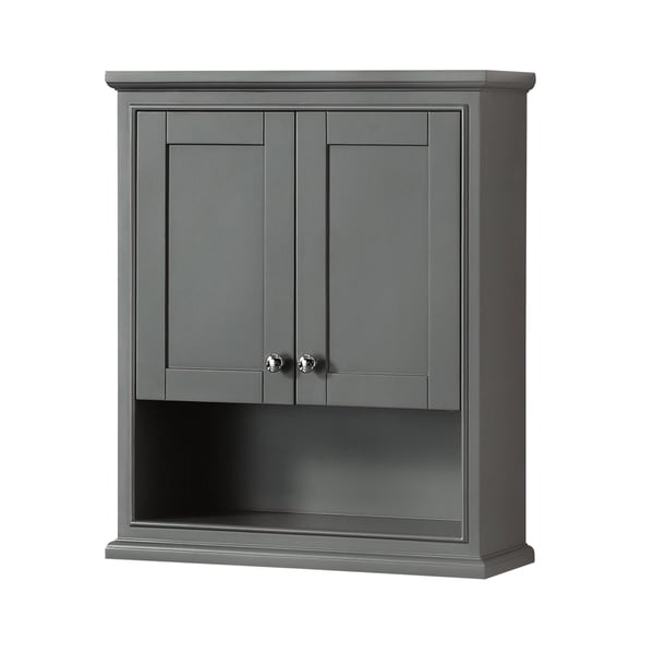 wyndham collection deborah bathroom wall-mounted storage cabinet