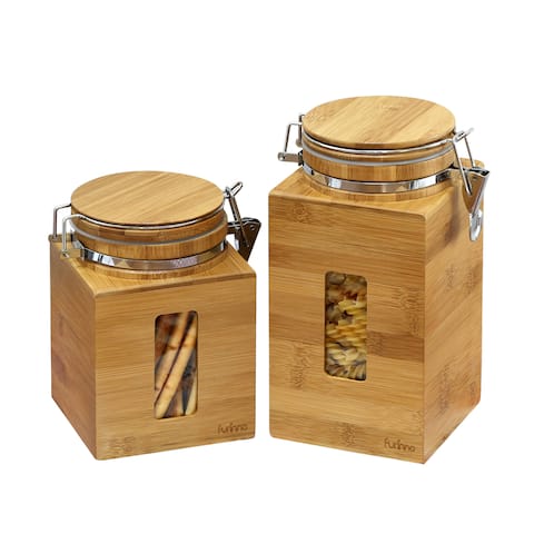 Wood Kitchen Canisters Online At Our Best Furinno Dapur Bamboo Canister