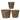 A&B Home Thornton Wood Flower Planter (Pack of 3)