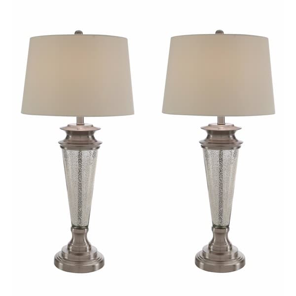 Abbyson Kristin Mercury Glass 32inch Table Lamps (Set of 2) Bed Bath