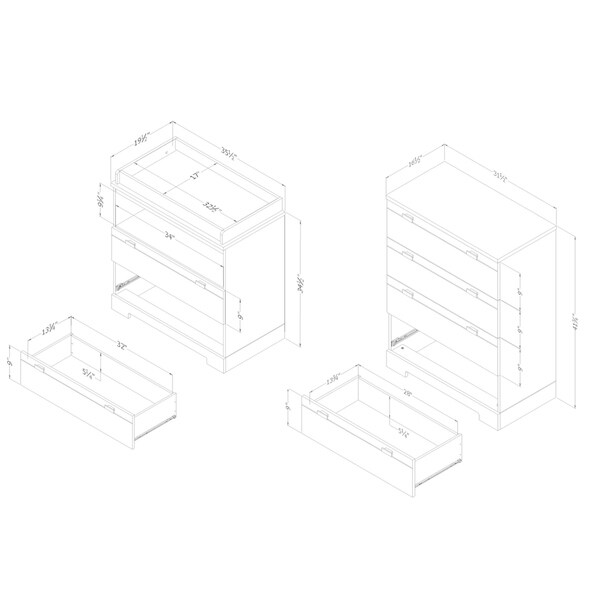 south shore reevo changing table