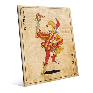 Vintage Joker Playing Card Wall Art Print on Glass - Bed Bath & Beyond ...