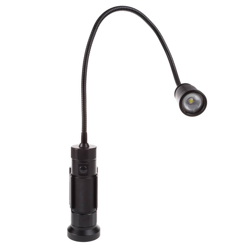 Magnetic Lamp, CREE LED Work Light With 550 Lumen, Two Magnet Bases and Flexible Gooseneck By Stalwart (Black)