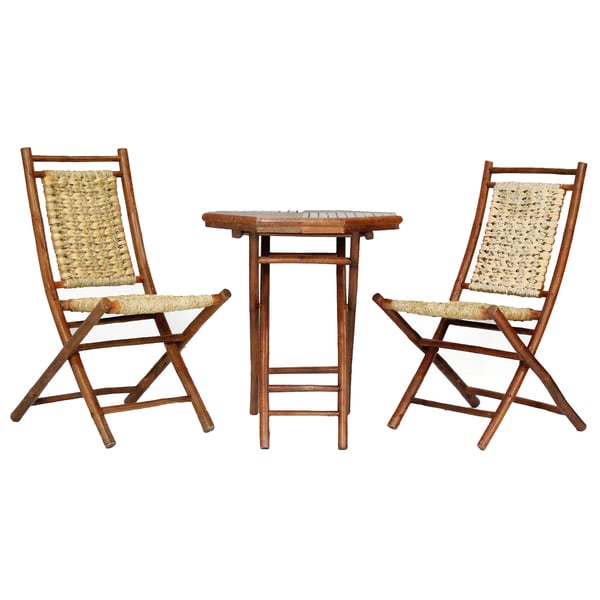 Kauai 3 Piece Indoor Outdoor Bistro Set On Free Kauai 3 Piece Indoor Outdoor Bistro Set
